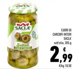Conad Cuori di carciofi interi SACLA' offerta