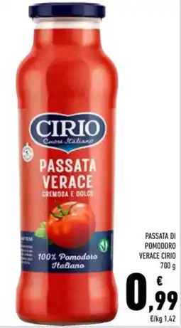 Conad Passata di pomodoro verace CIRIO offerta