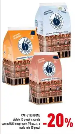 Conad CAFFE BORBONE cialde 15 pezzi, capsule compatibili nespresso offerta