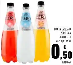 Conad Bibita gassata zero SAN BENEDETTO offerta