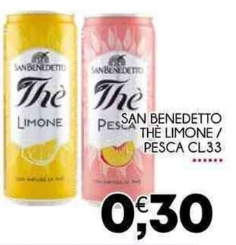 Enne Market San Benedetto Thè Limone/Pesca cl33 offerta