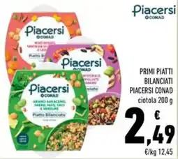 Conad Primi piatti bilanciati PIACERSI CONAD offerta