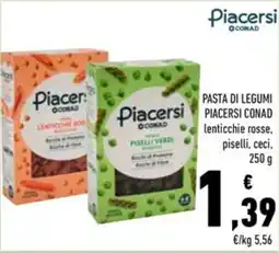 Conad Pasta di legumi PIACERSI CONAD offerta