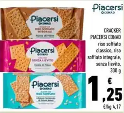 Conad Cracker PIACERSI CONAD offerta
