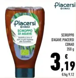 Conad Sciroppo d'agave PIACERSI CONAD offerta