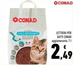 Conad Lettiera per gatti conad agglomerante offerta