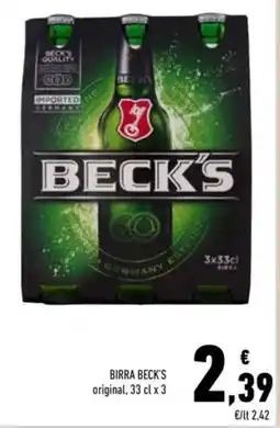 Conad Birra BECK'S offerta
