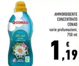 Conad Ammorbidente concentrato CONAD offerta