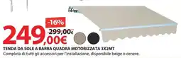 Kreo Brico e Casa Tenda da sole a barra quadra motorizzata offerta