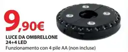 Kreo Brico e Casa Luce da ombrellone 24+4 led offerta