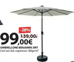 Kreo Brico e Casa Ombrellone benjamin 3mt offerta