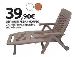 Kreo Brico e Casa Lettino in resina morfeo offerta