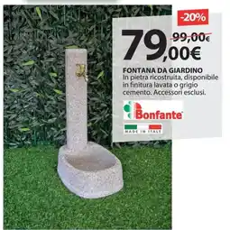 Kreo Brico e Casa Bonfante fontana da giardino offerta