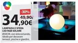 Kreo Brico e Casa Lampada e sfera led rgb solare offerta
