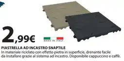 Kreo Brico e Casa Piastrella ad incastro snaptile offerta