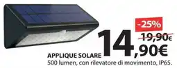 Kreo Brico e Casa Applique solare 500 lumen offerta