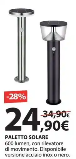 Kreo Brico e Casa Paletto solare 600 lumen offerta