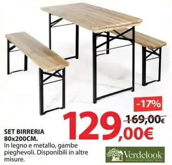 Verdelook set birreria