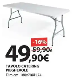 Kreo Brico e Casa Tavolo catering pieghevole offerta