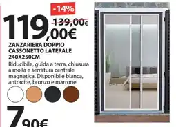 Kreo Brico e Casa Zanzariera doppio cassonetto laterale offerta