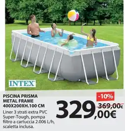 Kreo Brico e Casa Intex piscina prisma metal frame offerta