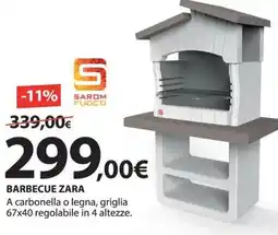 Kreo Brico e Casa Sarom fuoco barbecue zara offerta