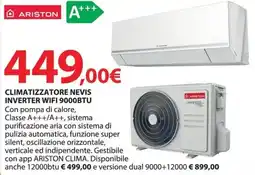 Kreo Brico e Casa ARISTON CLIMATIZZATORE NEVIS INVERTER WIFI 9000BTU offerta