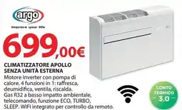 Kreo Brico e Casa Argo climatizzatore apollo senza unità esterna offerta