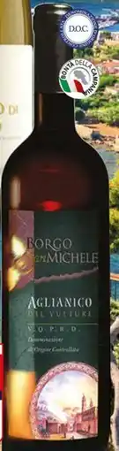 Il Gigante Aglianico del vulture doc borgo SAN MICHELE offerta