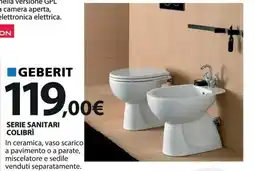 Kreo Brico e Casa Geberit serie sanitari colibrì offerta