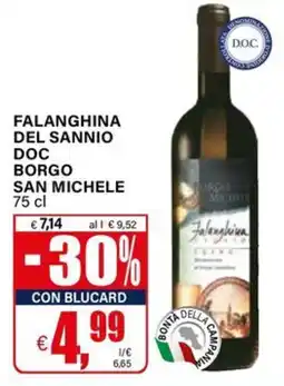 Il Gigante Falanghina del sannio doc borgo SAN MICHELE offerta