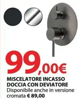 Kreo Brico e Casa Miscelatore incasso doccia con deviatore offerta