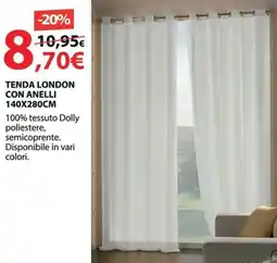 Kreo Brico e Casa Tenda london con anelli offerta