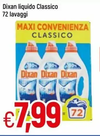 Famila Dixan liquido Classico 72 lavaggi offerta