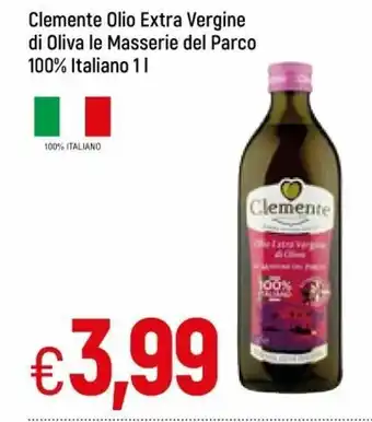 Famila Clemente Olio Extra Vergine di Oliva le Masserie del Parco 100% Italiano 1l offerta