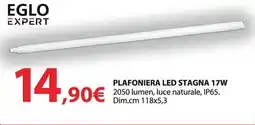 Kreo Brico e Casa Eglo expert plafoniera led stagna 17W offerta