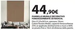 Kreo Brico e Casa Pannello murale decorativo fonoassorbente 3d radical offerta