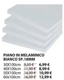 Kreo Brico e Casa Piano in melaminico bianco sp.18mm offerta