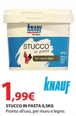 Kreo Brico e Casa Knauf stucco in pasta offerta