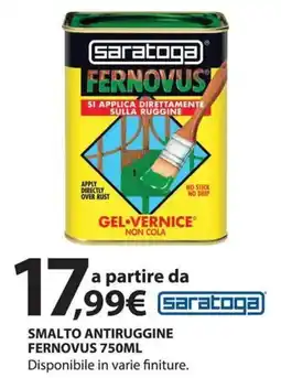 Kreo Brico e Casa Saratoga smalto antiruggine fernovus 750ml offerta