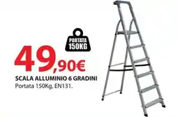 Kreo Brico e Casa Scala alluminio 6 gradini offerta