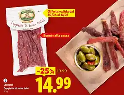 Lidl Leopardi Coppiette di suino dolci offerta