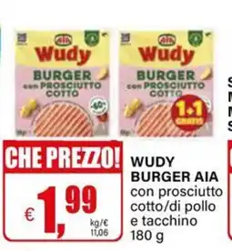 Il Gigante Wudy burger AIA offerta