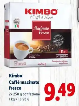 Lidl Kimbo Caffè macinato fresco offerta