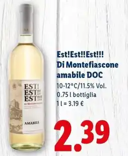 Lidl Est!Est!! Est!!! Di Montefiascone amabile DOC offerta