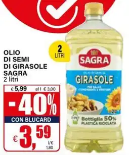 Il Gigante Olio di semi di girasole SAGRA offerta