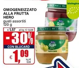 Il Gigante Omogeneizzato alla frutta HERO offerta