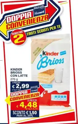 Il Gigante Kinder brioss con latte offerta