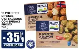 Il Gigante 12 polpette dipesce o di salmone con spinaci FROSTA offerta