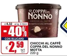 Il Gigante Chicchi al caffè COPPA DEL NONNO MOTTA offerta